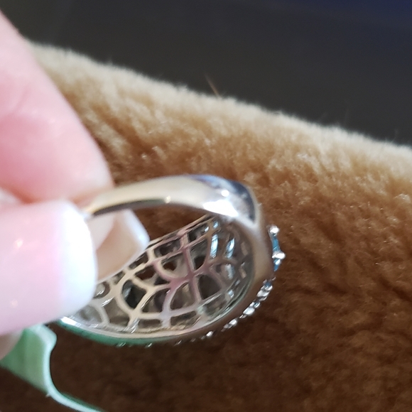 Size 10, Signity Blue Topaz, 925 Silver, Gem Weight: 1 carat, NWT - Picture 7 of 12